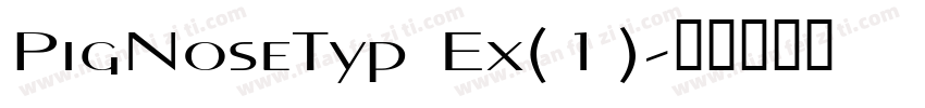 PigNoseTyp Ex(1)字体转换